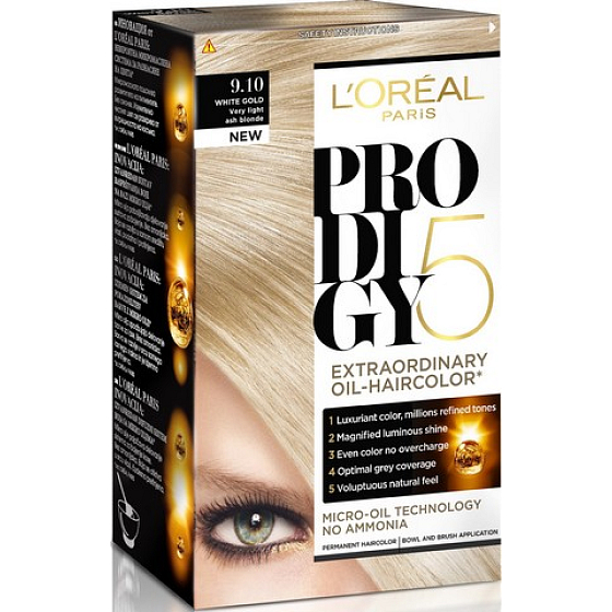 Loreal Prodigy 5 Hair Color 9.10 very light blonde ash