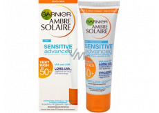 Garnier Ambre Solaire Sensitive Advanced OF50+ krém na opalování na obličej a krk 50 ml