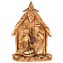 Natural nativity scene - chalet 20 x 15 cm