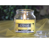 Lima Aroma Dreams Lemon aromatic candle glass with lid 120 g