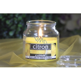 Lima Aroma Dreams Lemon aromatic candle glass with lid 120 g