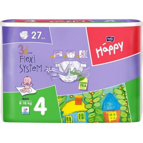 Bella Happy 4 Maxi 8-18 kg diaper panties 27 pieces
