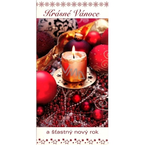 Nekupto Beautiful Christmas Greeting Card Candle