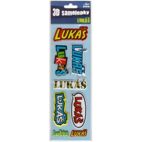 Nekupto 3D Stickers named Lukáš 8 pieces