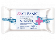 Cleanic Antibacterial wet refreshing wipes 15 pieces