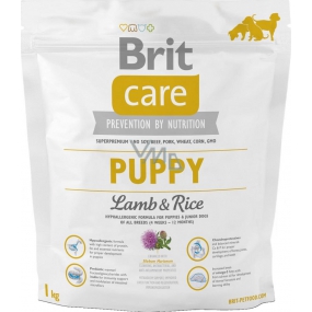 Brit Care Junior Lamb + rice super premium food for puppies, small and medium breeds 1 kg