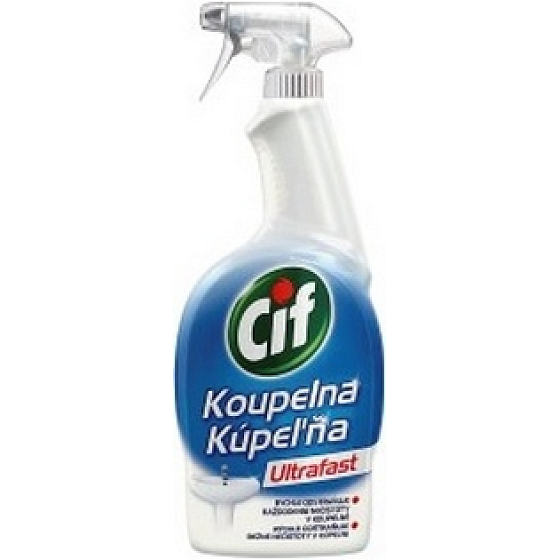 Cif Ultrafast Bathroom Cleaner for Bathroom Dirt 750 ml Spray