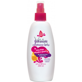 Johnsons Shiny Drops conditioner for shiny and silky fine hair spray 200 ml