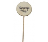 Bohemia Gifts Wooden recess for herbs with print - Rosemary wheel diameter is 5 - 8 cm