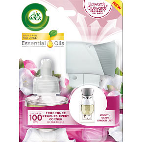 Air Wick Smooth Satin & Moon Lily - Soft satin and moon lily electric air freshener set 19 ml