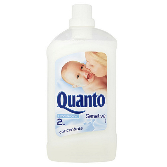 Quanto Sensitive concentrated fabric softener means for softening clothes and easy ironing 2 l