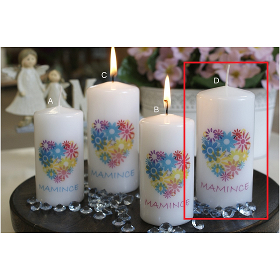 Lima S Dedicated Mummy Candle with Red Cylinder 60 x 120 mm 1 piece