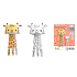 Monumi 3D Giraffe for painting 29 cm, for children from 5 years