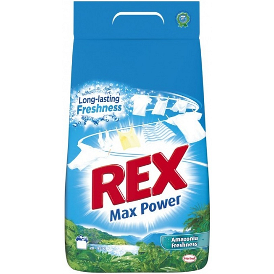 Rex Max Power Amazonia Freshness washing powder for white and colored laundry 18 doses 1.17 kg