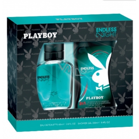 Playboy Endless Night for Him eau de toilette 60 ml + shower gel 250 ml, gift set