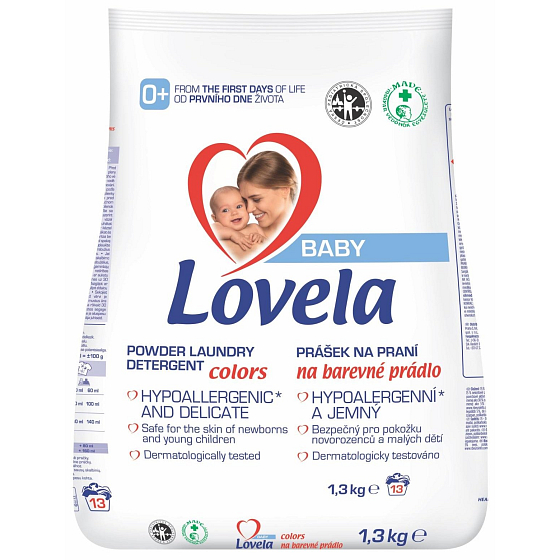Lovela Baby Color Laundry Hypoallergenic, Gentle Washing Powder 13 Loads 1.3 kg