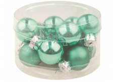 Flask glass light green set 2 cm, 12 pieces