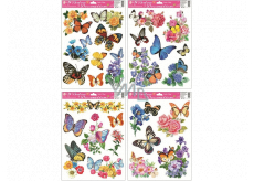 Room Decor Window foil butterflies and flowers 38 x 30 cm