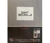 David Beckham Classic perfumed deodorant glass for men 75 ml + deodorant spray 150 ml, gift set for men