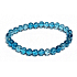 Topaz bracelet elastic natural stone, ball 6 mm / 16 - 17 cm, stone of wisdom
