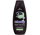 Schauma Men Charcoal & Clay 3in1 hair shampoo for men 400 ml