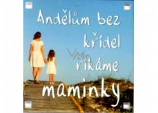 Albi Magnet Andělům bez křídel říkáme maminky 6,5 x 6,5 cm