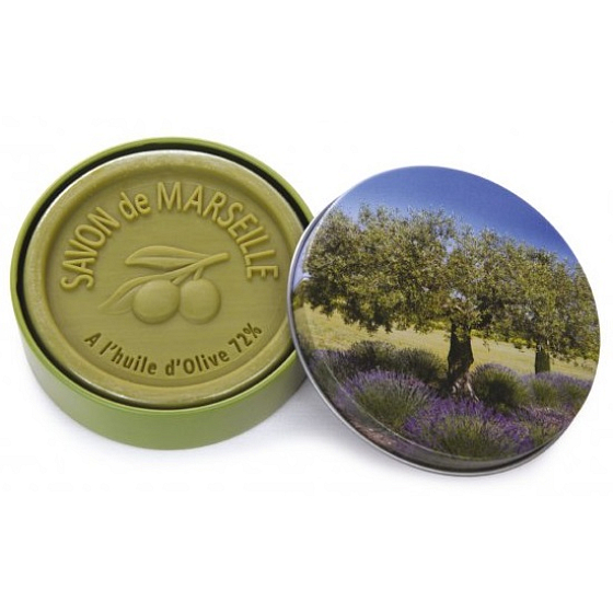 Esprit Provence Olive oil vegetable toilet soap without palm oil in a tin 100 g