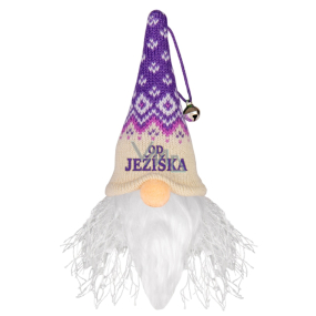 Albi Illuminated elf with inscription From Santa Claus 12 cm