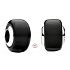 Charm Sterling silver 925 Black Murano glass bead on bracelet symbol