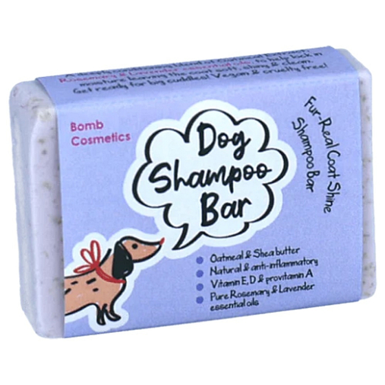 Bomb Cosmetics Bar Fur Real shampoo for glossy coat for dogs 95 g