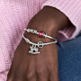 Charm Sterling Silver 925 Dog - Labrador Puppy, Animal Bracelet Pendant