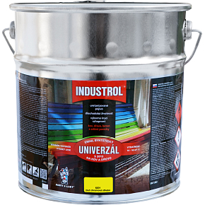 Industrol S2013 universal gloss top coat for metal and wood, 6201 chrome yellow medium, 9 l Industrol S2013 universal gloss top coat for metal and wood, 6201 chrome yellow medium, 9 l