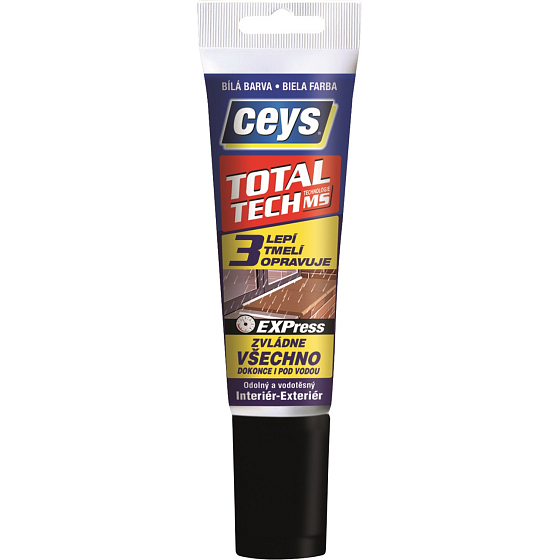 Ceys Total Tech waterproof adhesive and sealant, white, 125 g