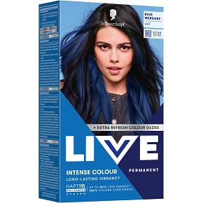 Live Intense Color U67 Metallic Blue Hair Dye, 60 ml