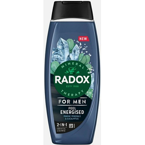 Radox Men Feel Energized 2in1 shower gel and shampoo for men 450 ml