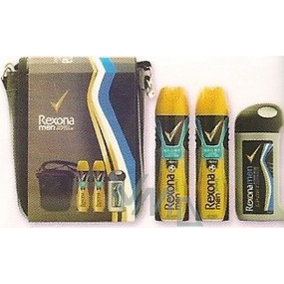 Rexona Men Sport Defense 2 x antiperspirant 150 ml + shower gel 250 ml + bag, cosmetic set