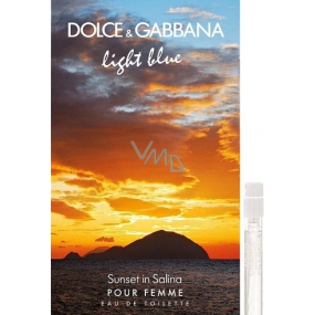 Dolce & Gabbana Light Blue Sunset in Salina eau de toilette for women 2 ml, vial