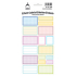 Sheet of Decorative Pastel Household Stickers 12 Labels