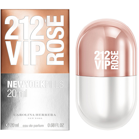 Carolina Herrera 212 VIP Rosé New York Pills Eau de Parfum for Women 20 ml