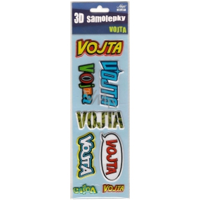 Nekupto 3D Stickers with the name of Vojta 8 pieces