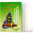 Romantic Light Christmas Candle Box Burning 90 Minutes White 12 Pieces