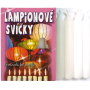 Romantic Light Christmas Candle Box Burning 90 Minutes White 12 Pieces