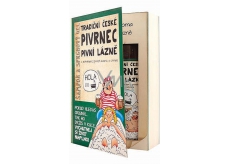 Bohemia Gifts & Cosmetics Pivrnec Kniha s extrakty z pivních kvasnic a chmele Sprchový gel 200 ml + Vlasový šampon 200 ml