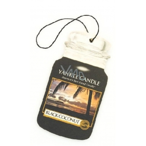 Yankee Candle Black Coconut - Black coconut Classic scented car tag paper 12 g