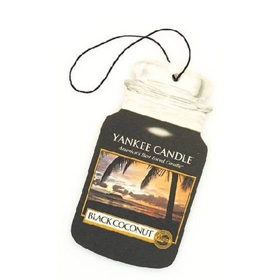 Yankee Candle Black Coconut - Black coconut Classic scented car tag paper 12 g