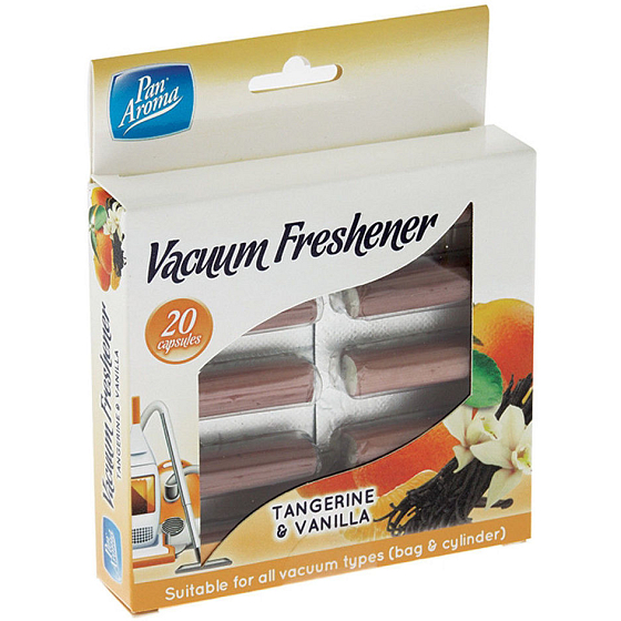 Mr. Aroma Vacuum Freshener Mandarin & Vanilla Scent for Vacuum Cleaner 20 Capsules