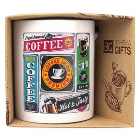 Bohemia Gifts Ceramic mug with print Coffee - retro 350 ml