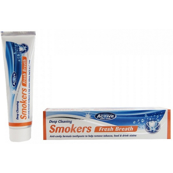 Beauty Formulas Smokers Fresh Breath toothpaste for smokers gently removes stains and discoloration from teeth 100 ml