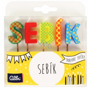 Albi Cake candles name - Sebík, 2.5 cm