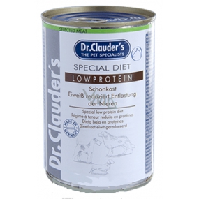Dr. Clauders Special Diet Low Protein complete super premium food for dogs with kidney problems 400 g